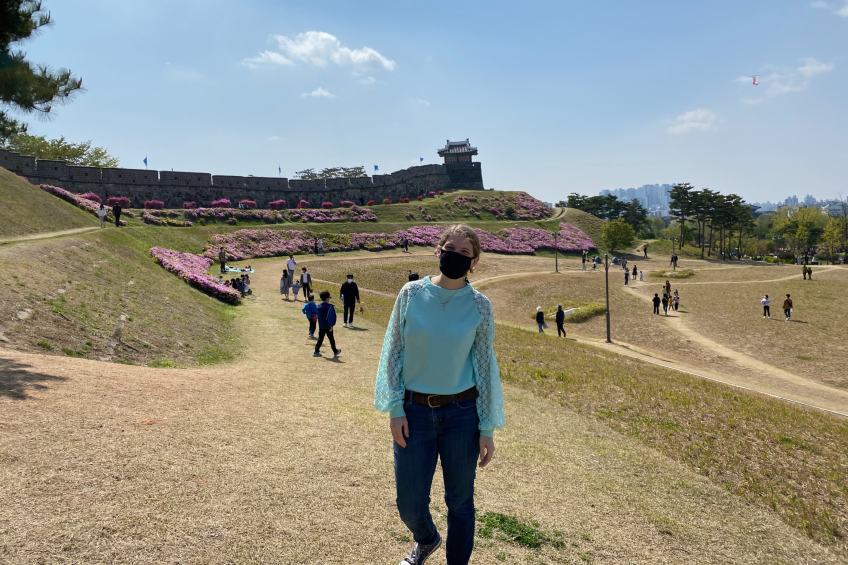 wtma instructor rebecca mengle in south korea