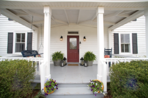 B&B Porch at Peace Hill Farm.