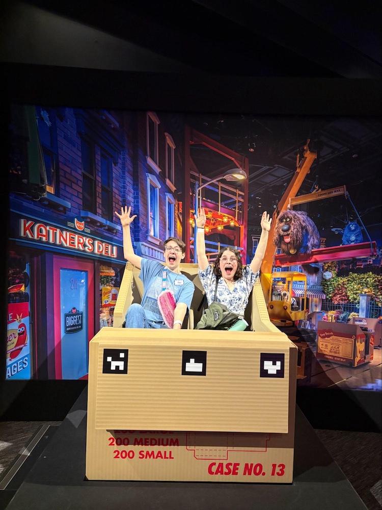 Alex and Penelope Hamming It Up for Dean Collier